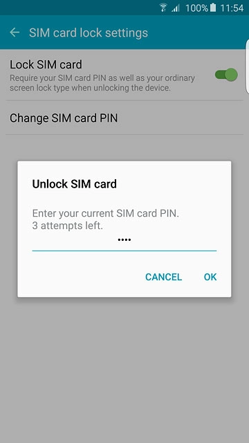 Key in your PIN and press OK.