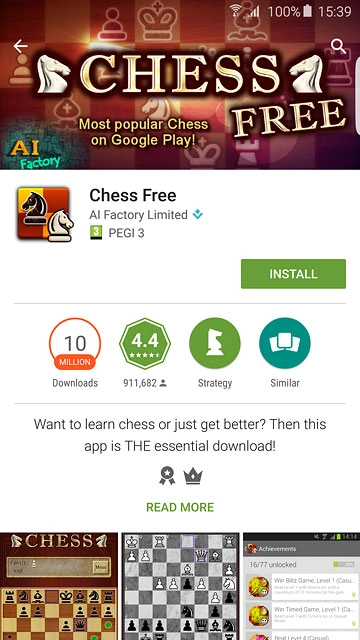 To install a free app:Press INSTALL.