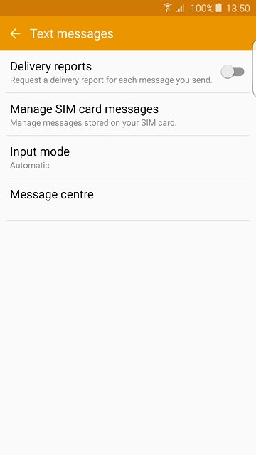 Press Message centre.