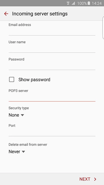 Press the field below 