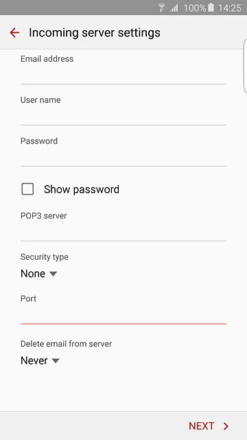 Press the drop down list below 