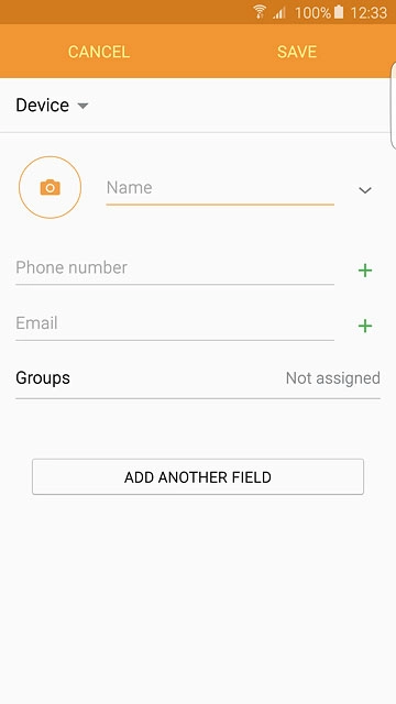 Press the drop down list above 