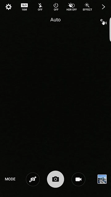 Press the video recorder icon to start recording.