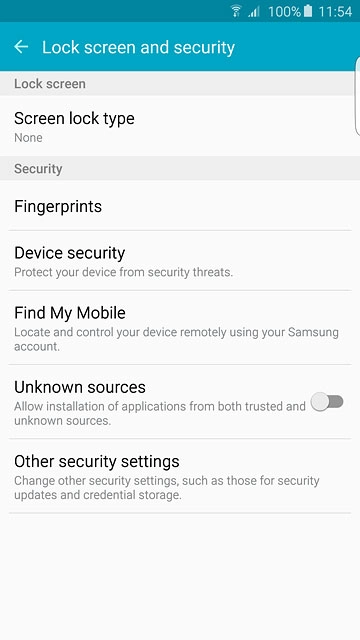 Press Other security settings.