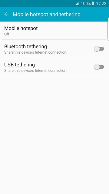 Press Mobile hotspot.