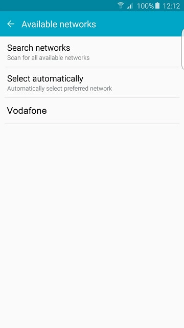 Press the required network.The display will tell you if you have access to the network you've chosen.