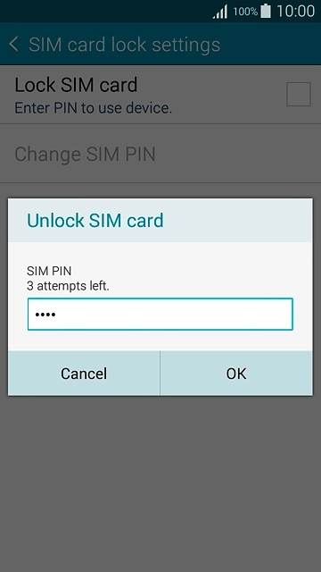 Key in your PIN and press OK.