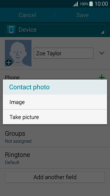 To take a new picture:Press Take picture.