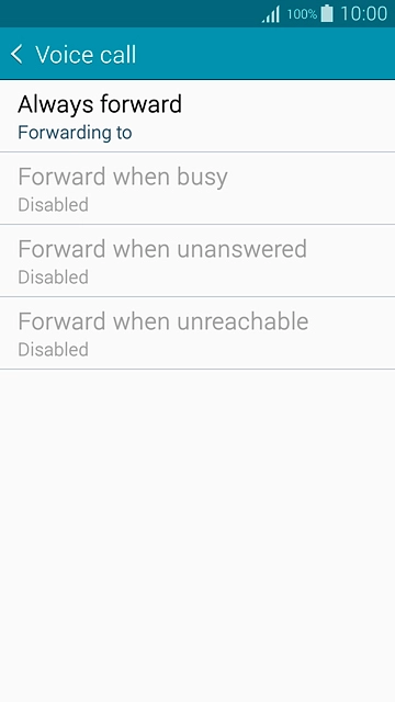 Press one of the following options:Always forward