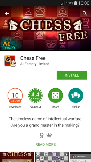 To install a free app:Press INSTALL.