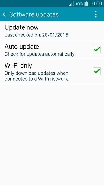 Press Update now.If a new software version is available, it's displayed.Follow the instructions on the display to update your phone's software.