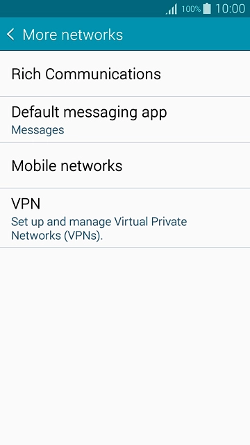 Press Mobile networks.