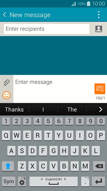 You can select a number of settings when keying in text.The following steps show you how to change writing language, turn on word suggestion and write text.The following steps require that you're writing text and that the keypad is visible.