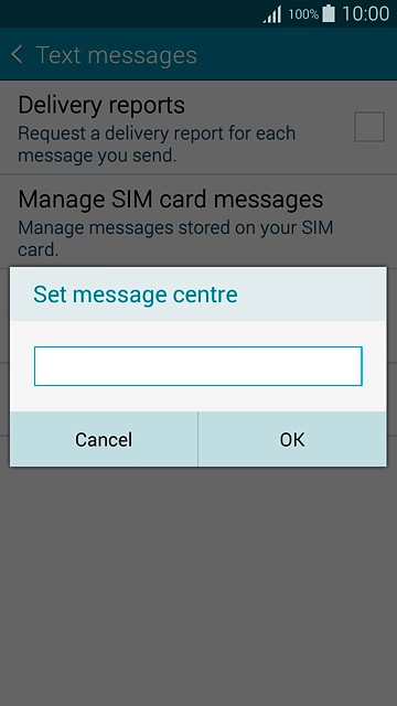 Key in +61415011501 and press OK.