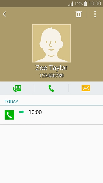 Press the call icon.