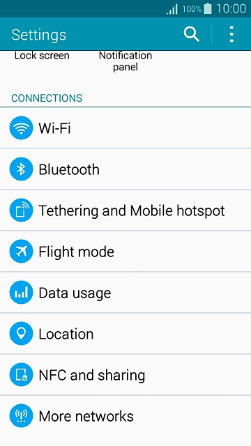 Press More networks.