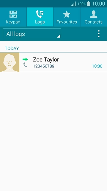 Press the required number.