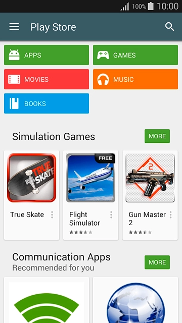 To search by category:Press APPS or GAMES.