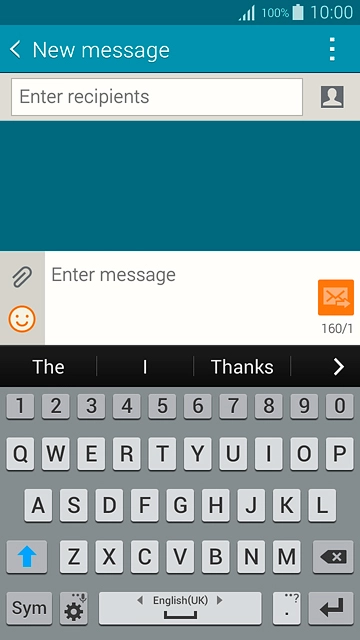 Slide your finger right or left on space to select the required language.