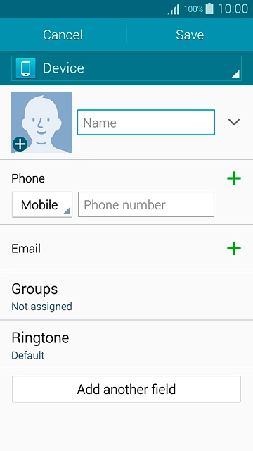 Press the drop down list above 