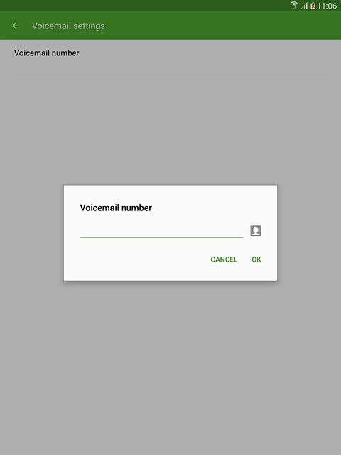 Key in +61414121121 and press OK.