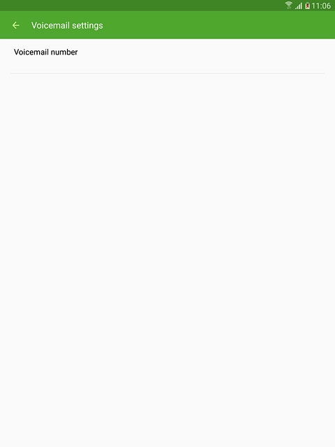 Press Voicemail number.