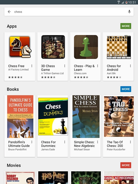 Press the required app.