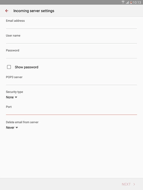 Press the field below 