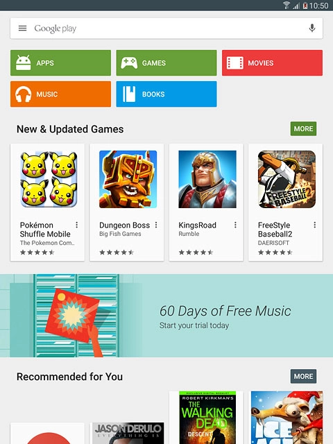 To search by category:Press APPS or GAMES.