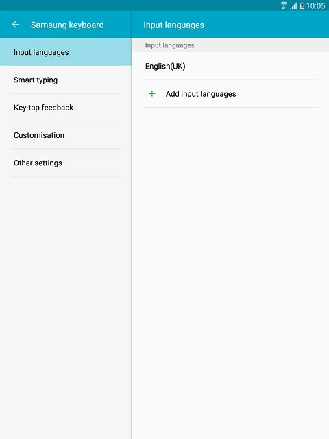Press Add input languages.