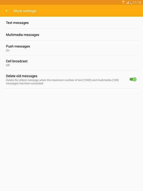 Press Text messages.