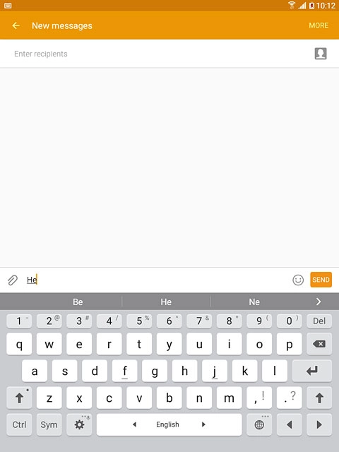 Press arrow right to see more words.