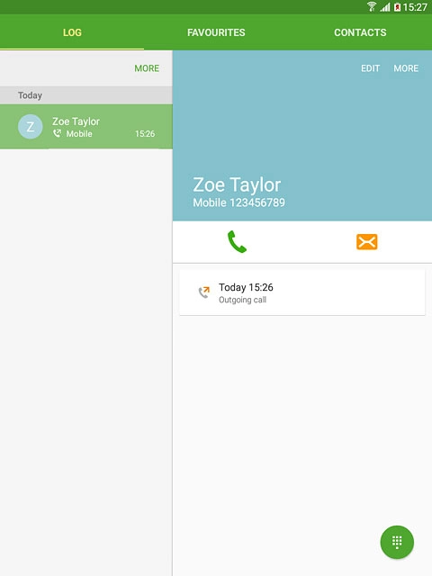 Press the required number.