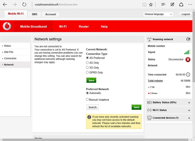 Highlight Automatic and click Save.