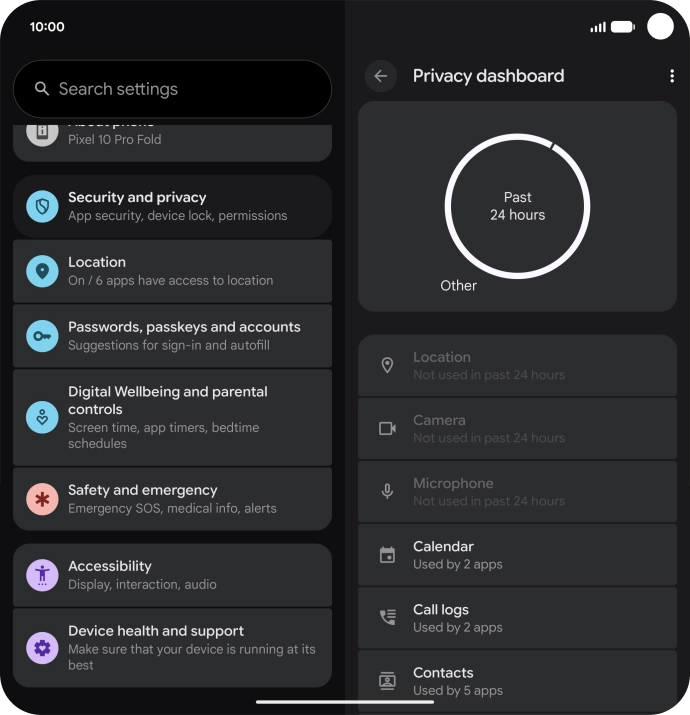 Press the required phone function.