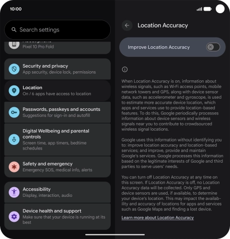 If you press the indicator next to If you press the indicator next to
