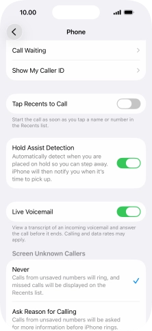 Press Show My Caller ID.