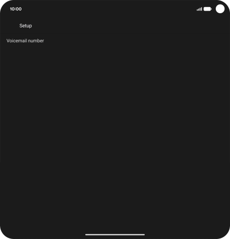 Press Voicemail number.