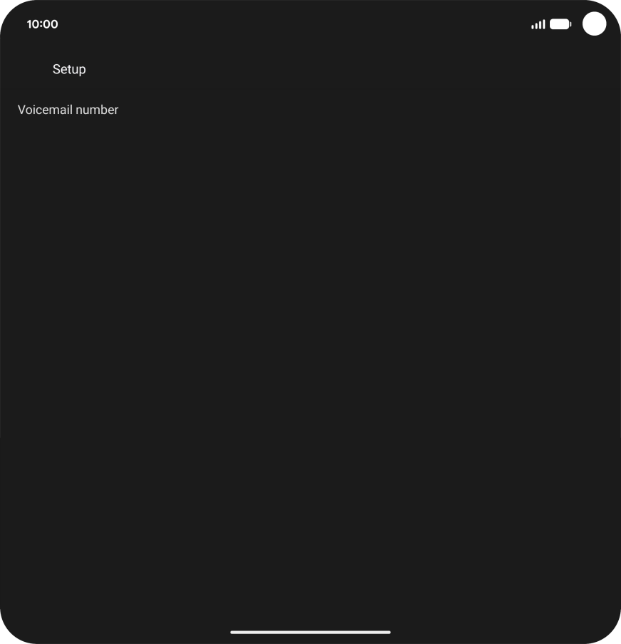 Press Voicemail number.