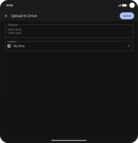Press the field below 