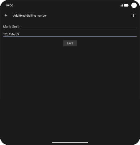 Press SAVE. Press SAVE.
