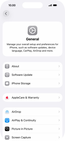 Press Software Update. If a new software version is available, it's displayed. Follow the instructions on the screen to update the phone software.