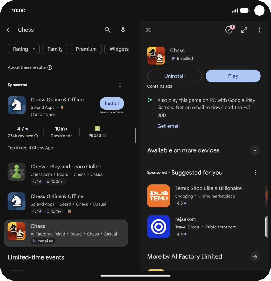 Slide your finger upwards starting from the bottom of the screen to return to the home screen.