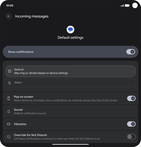 Press Sound and go to the required folder.