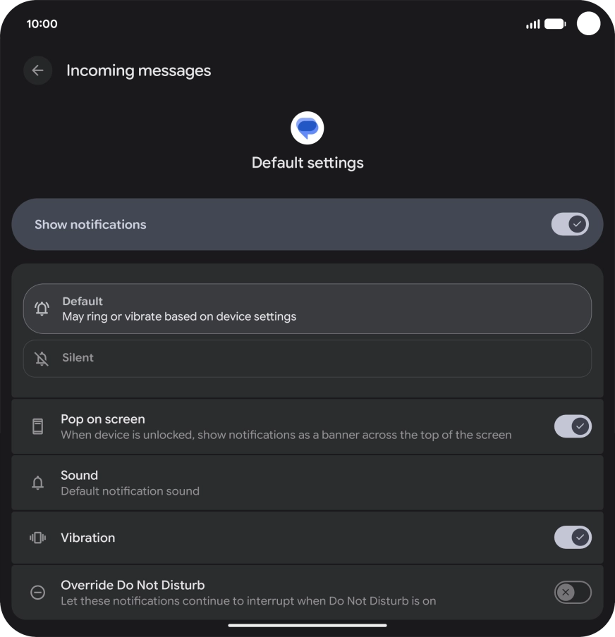 Press Sound and go to the required folder.