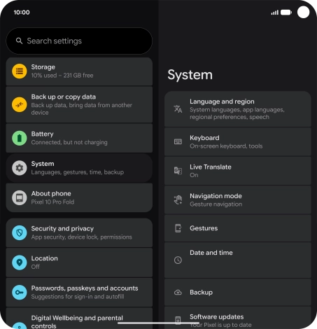 Press Date and time.
