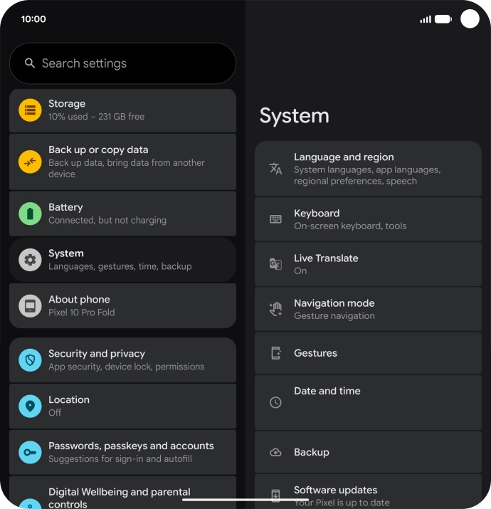 Press Date and time.