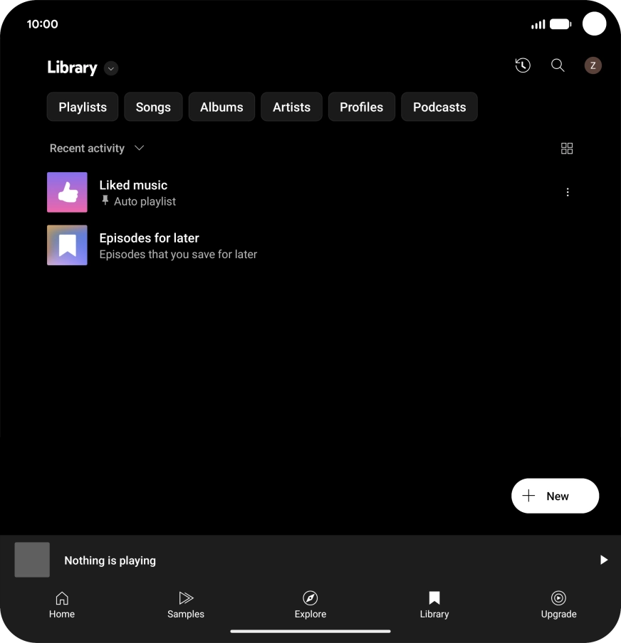 Press the drop down list.