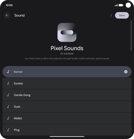 Press the required message tones to hear them.