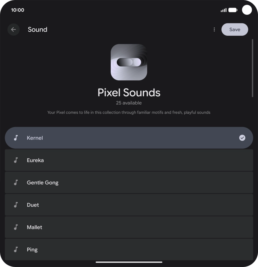 Press the required message tones to hear them.